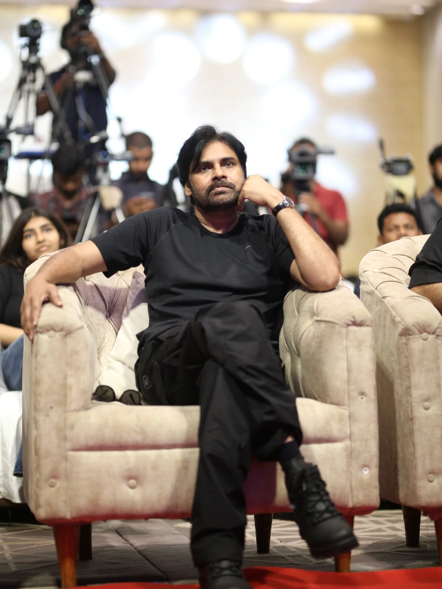 Pawan Kalyan Stylish Looks in OG Success Meet