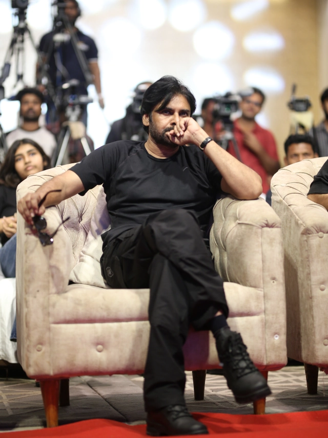 Pawan Kalyan Stylish Looks in OG Success Meet