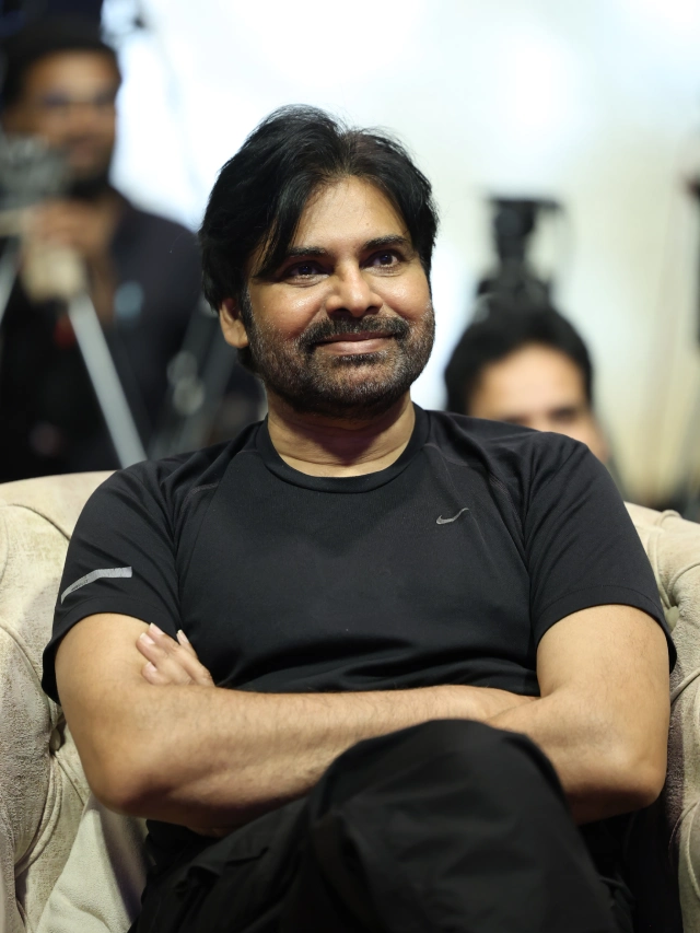 Pawan Kalyan Stylish Looks in OG Success Meet