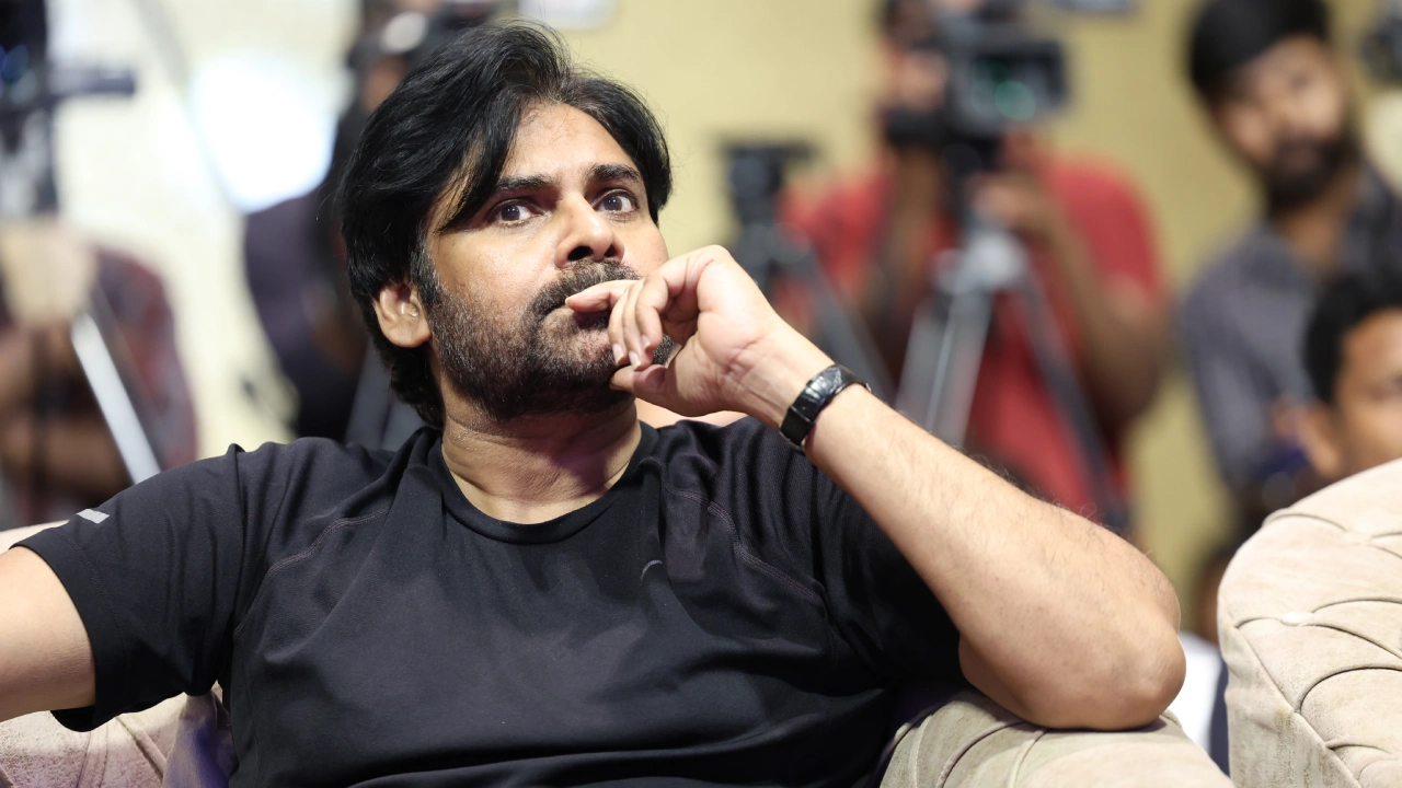 Pawan Kalyan Stylish Looks in OG Success Meet