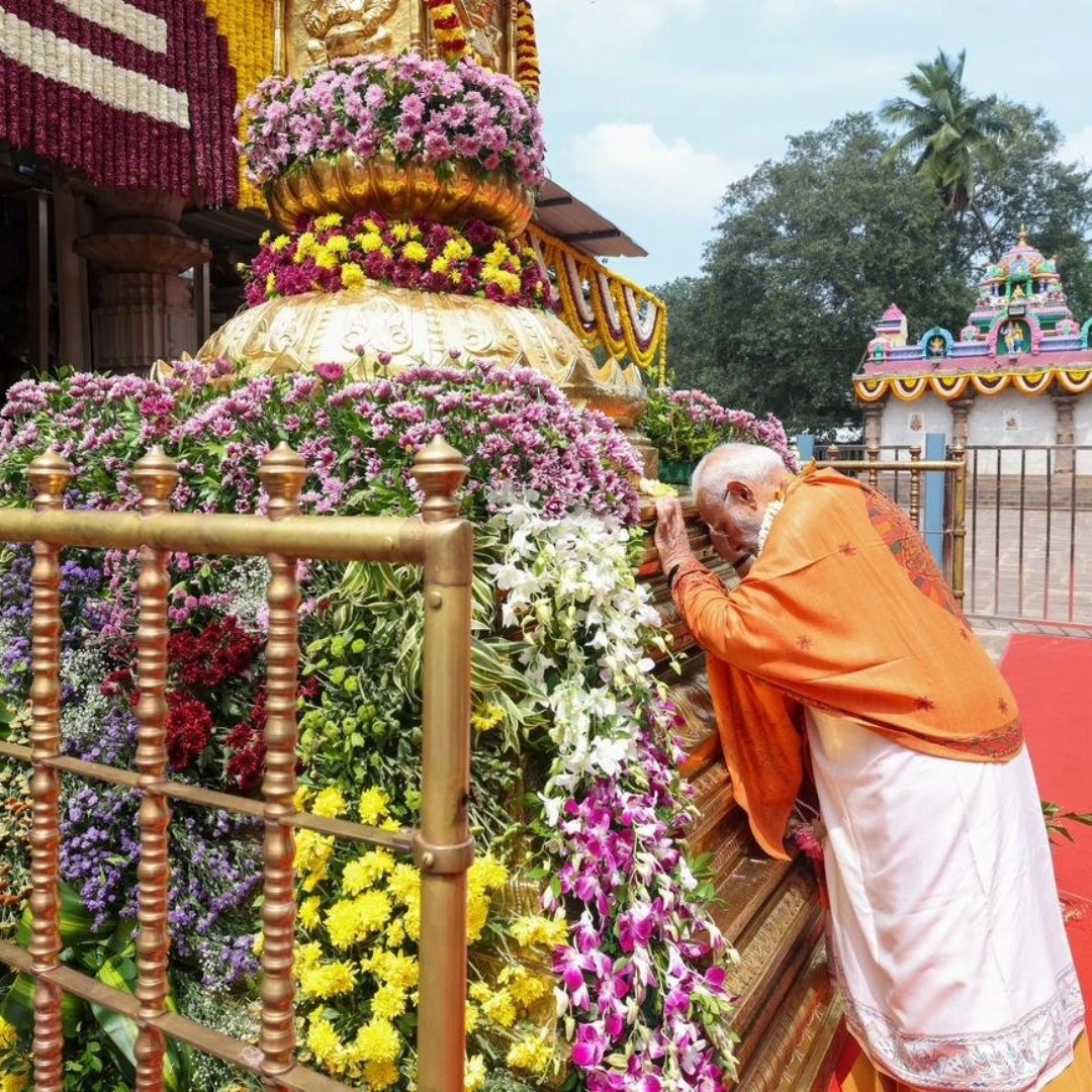 Pm Modi Srisailam Temple Visit Photos