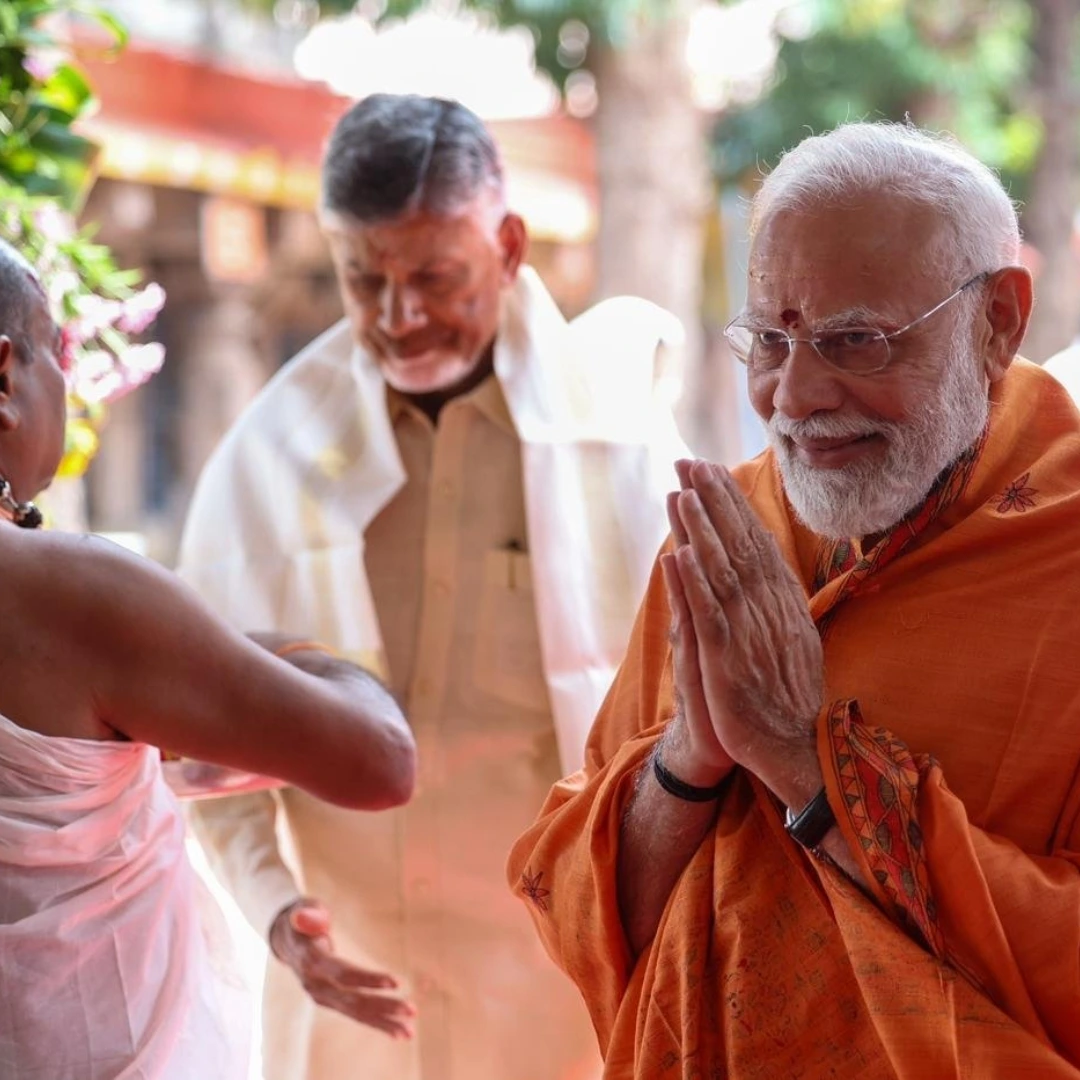 Pm Modi Srisailam Temple Visit Photos