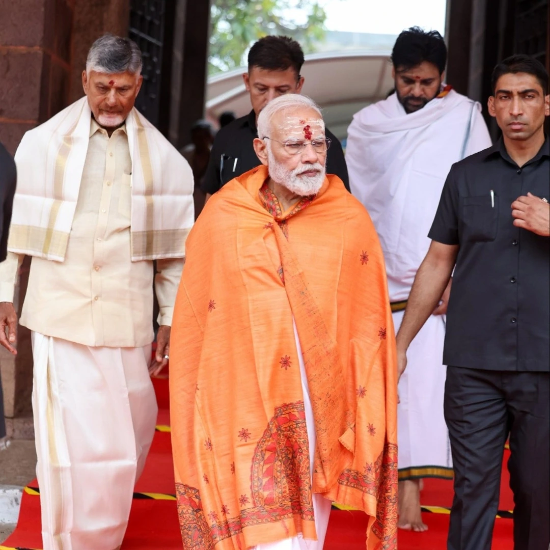 Pm Modi Srisailam Temple Visit Photos