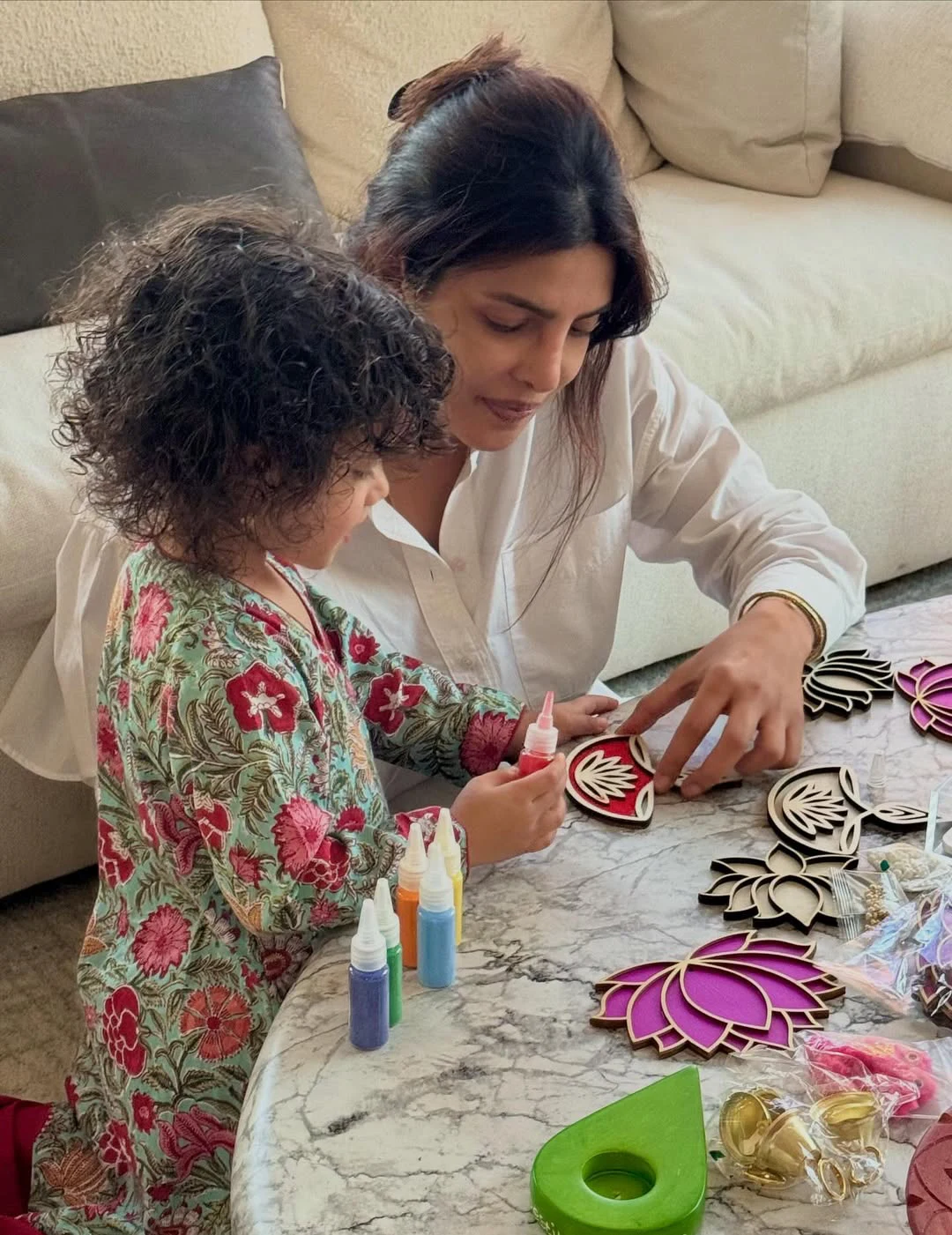 Priyanka Chopra Diwali Celebrations with Family