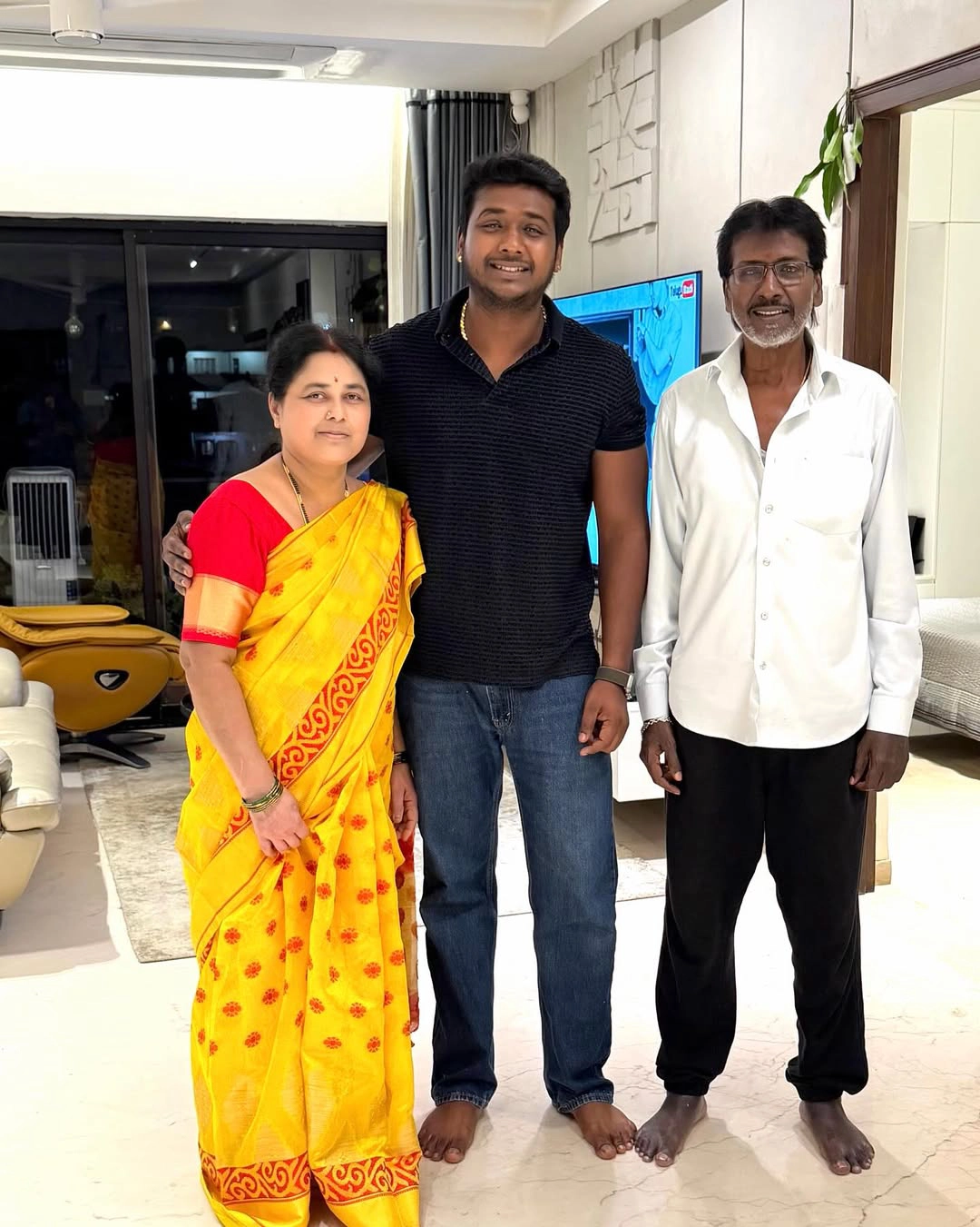 Rahul Sipligunj Dasara with Family