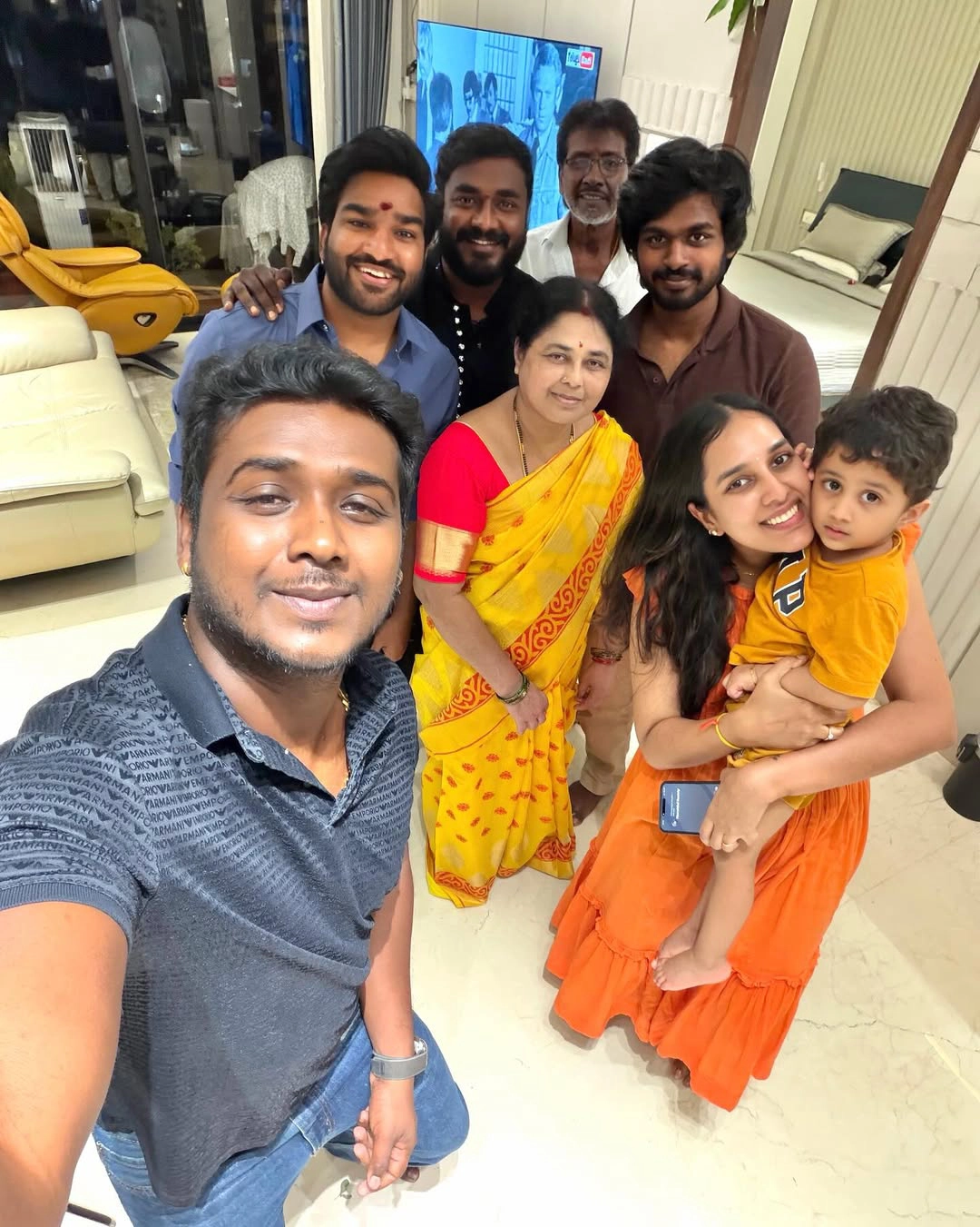 Rahul Sipligunj Dasara with Family