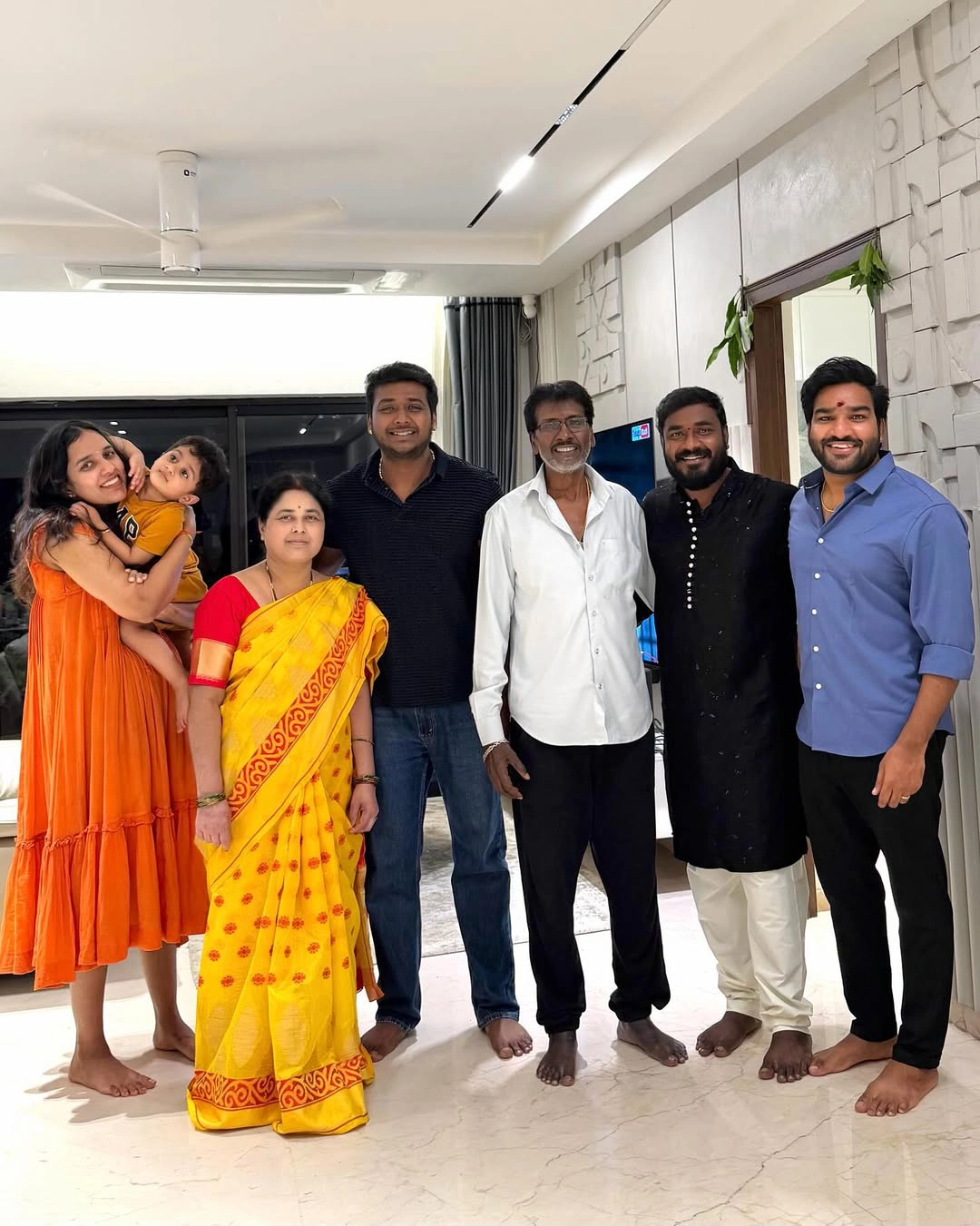 Rahul Sipligunj Dasara with Family