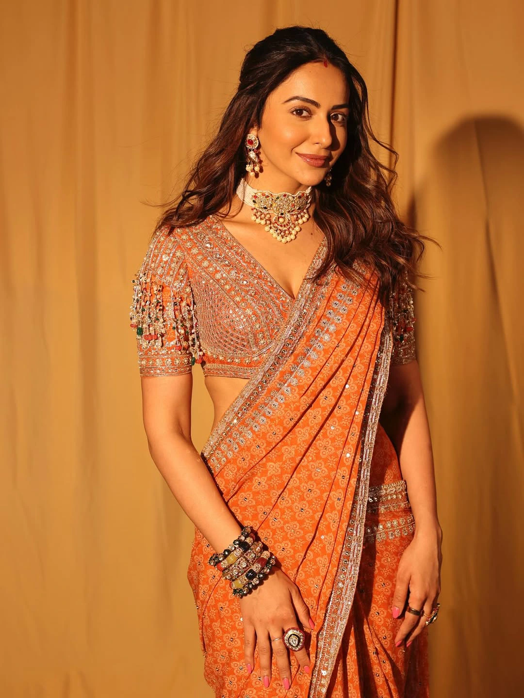 Rakul Preet Singh Celebrates Karwa Chauth with Jackky Bhagnani