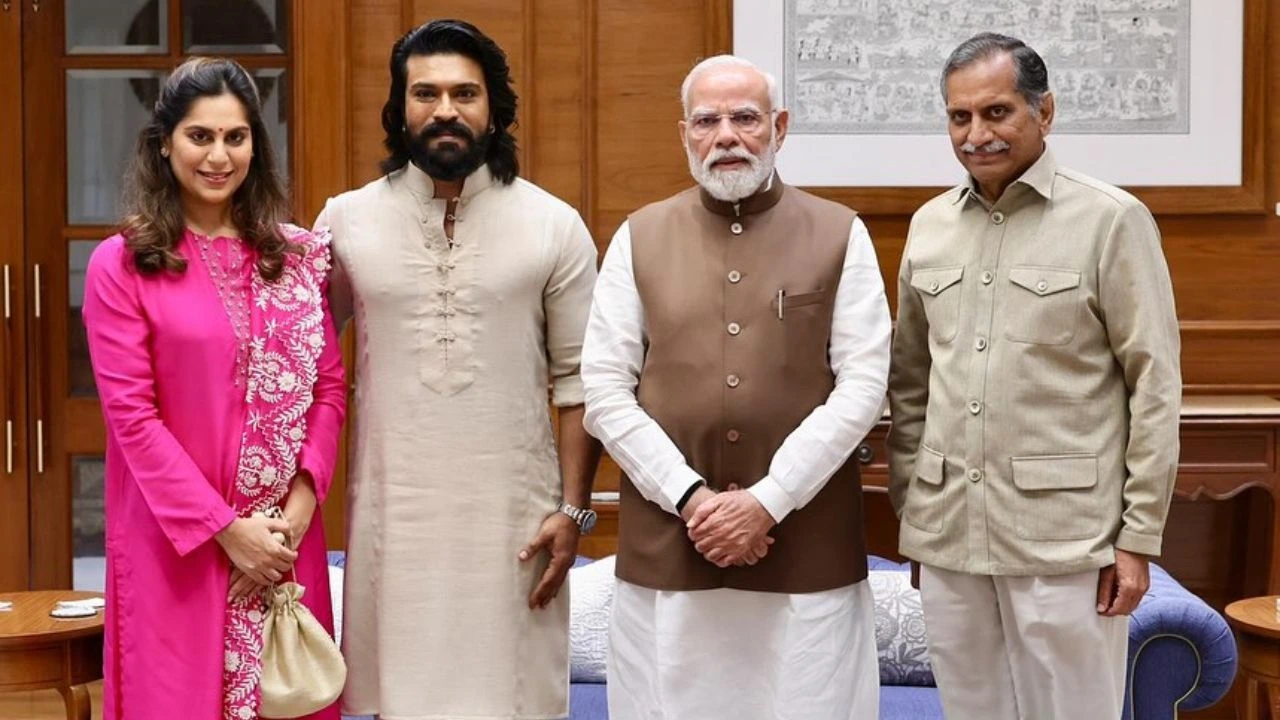 Ram charan Upasana Meet Pm Modi 2