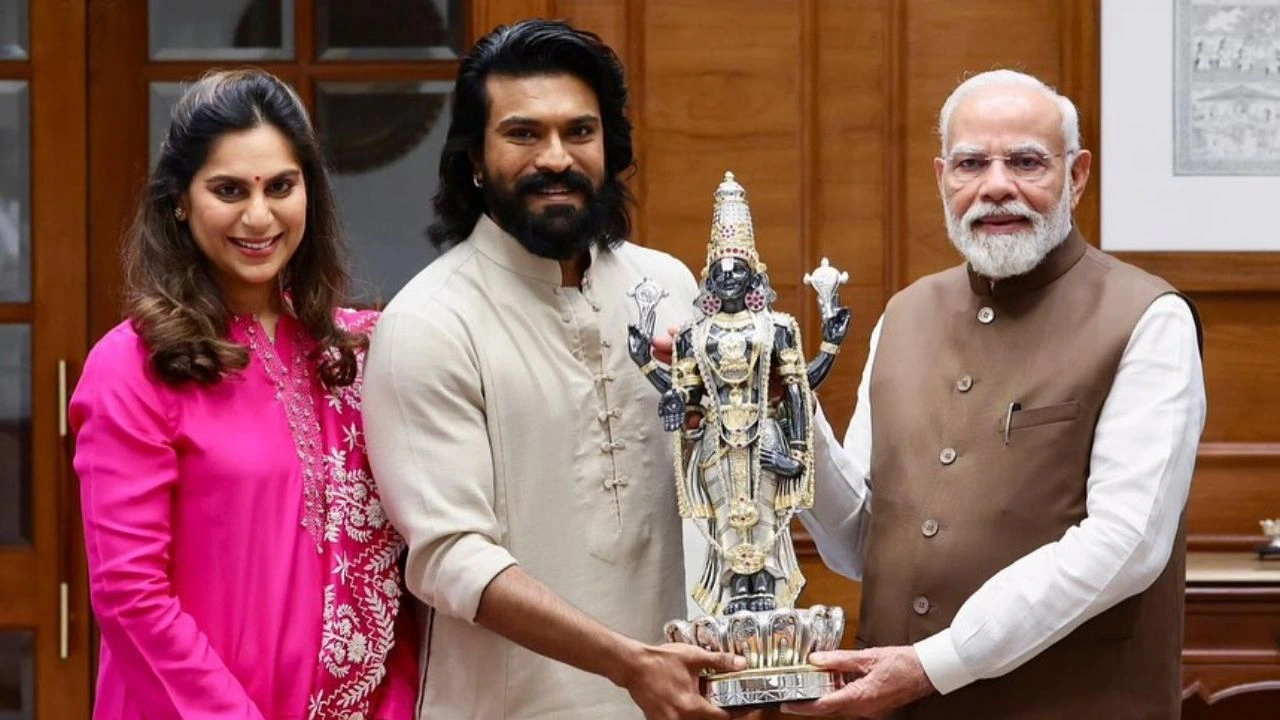 Ram charan Upasana Meet Pm Modi