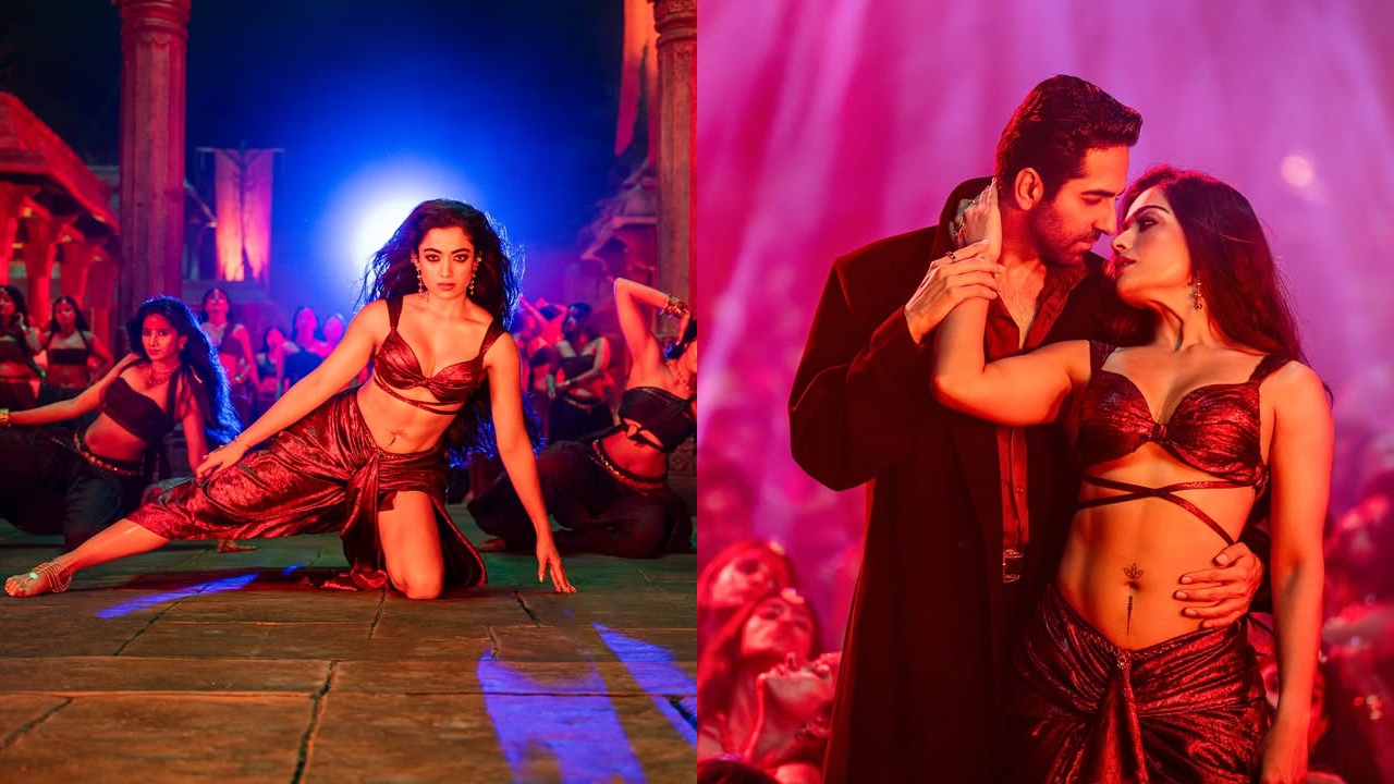 Rashmika Mandanna : నిశ్చితార్థం తర్వాత ఆ హాట్ సాంగ్ నుంచి.. వర్కింగ్ స్టిల్స్ షేర్ చేసిన రష్మిక.. ఫొటోలు..