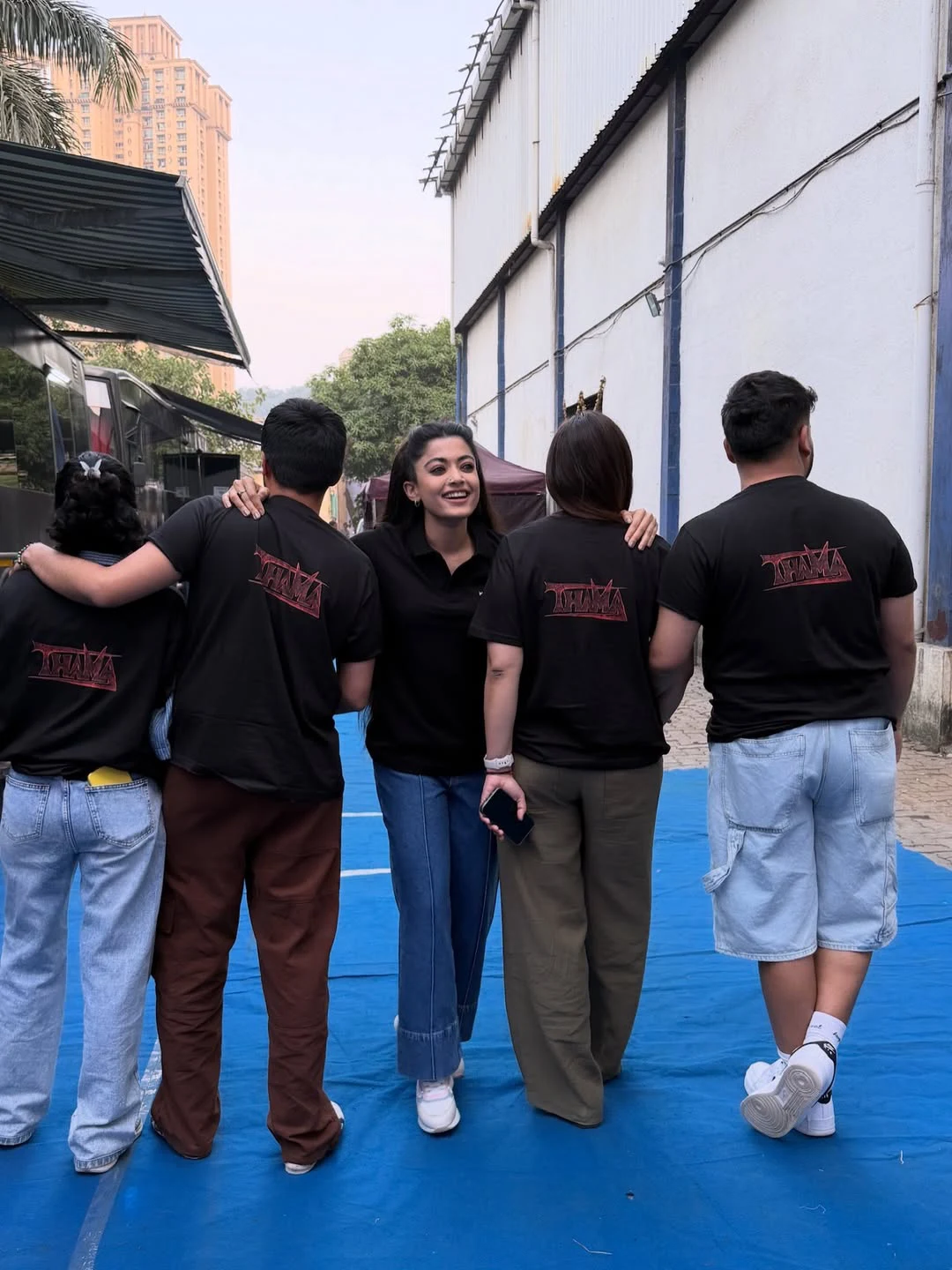 Rashmika Mandanna Thamma Movie Working Stills