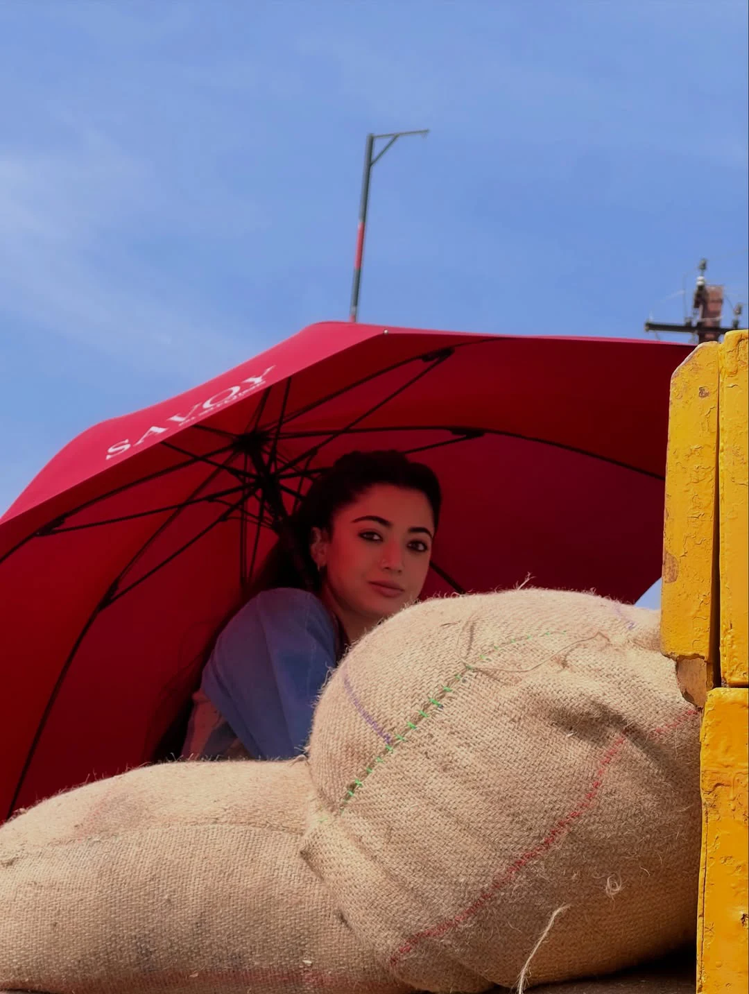 Rashmika Mandanna Thamma Movie Working Stills