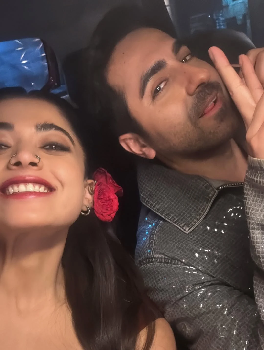 Rashmika Mandanna Thamma Movie Working Stills