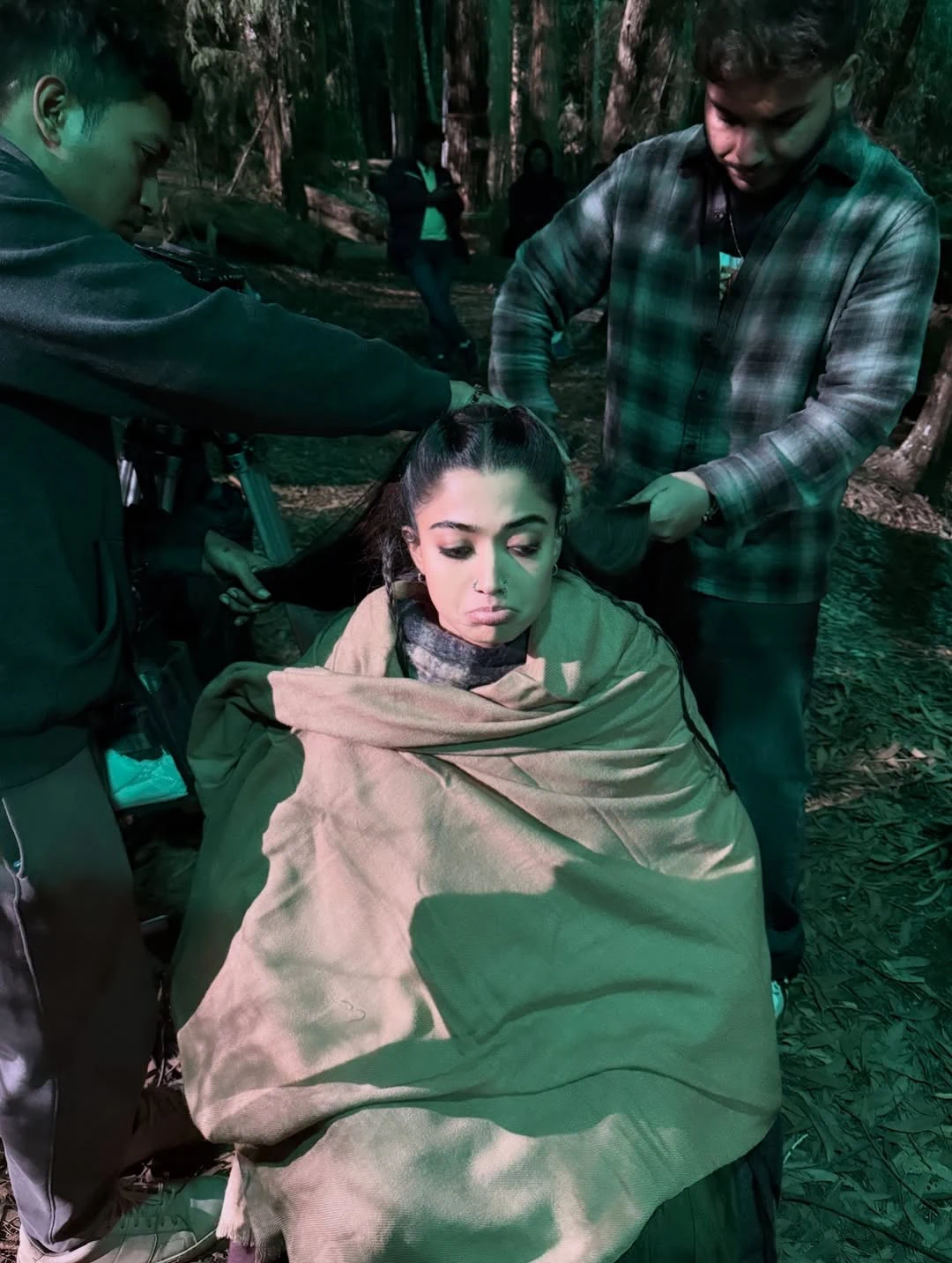 Rashmika Mandanna Thamma Movie Working Stills