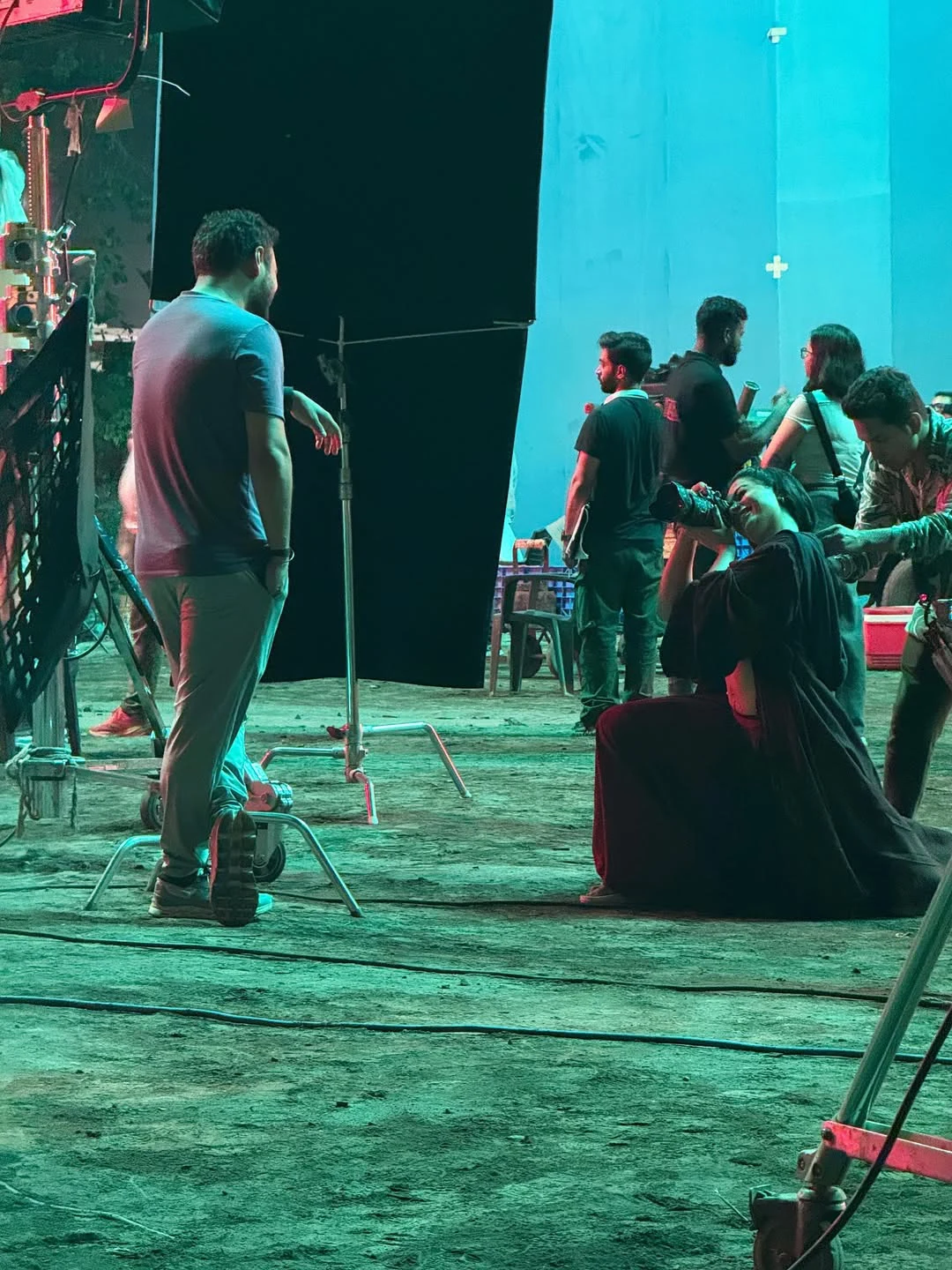 Rashmika Mandanna Thamma Movie Working Stills