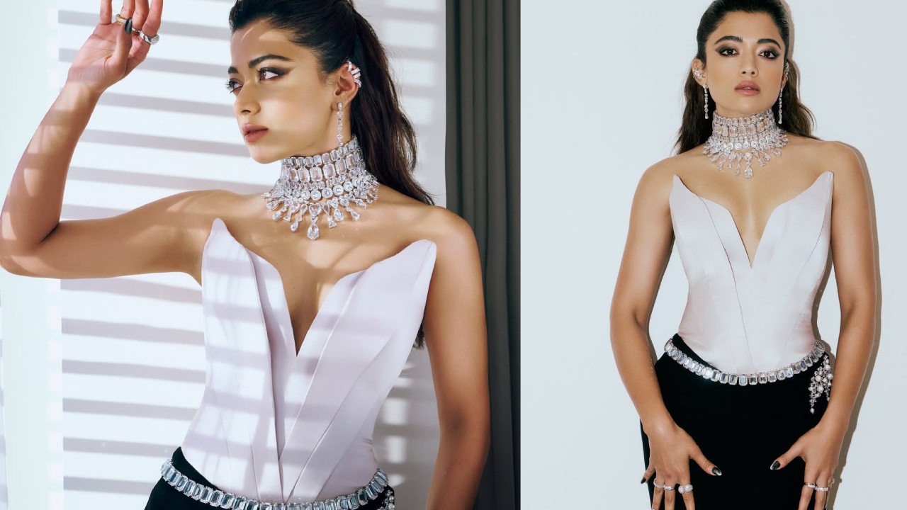 Rashmika Mandanna : మోడ్రన్ డ్రెస్ లో మెరుస్తూ.. రష్మిక స్టైలిష్ లుక్స్..