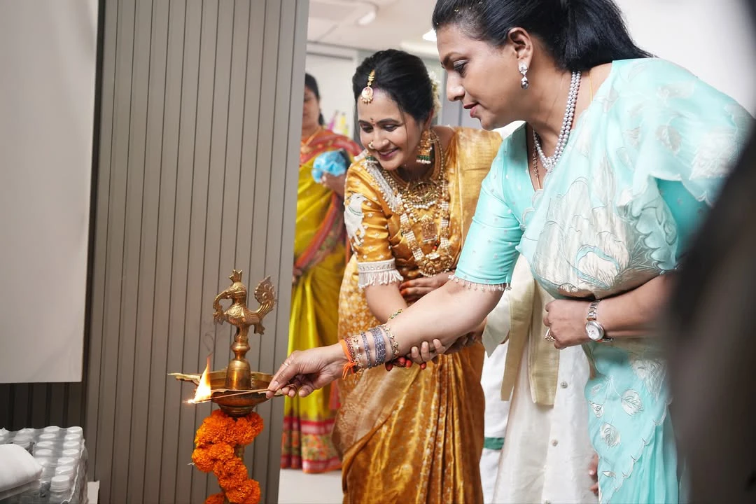 Roja Attends Anchor Lasya House Warming Ceremony