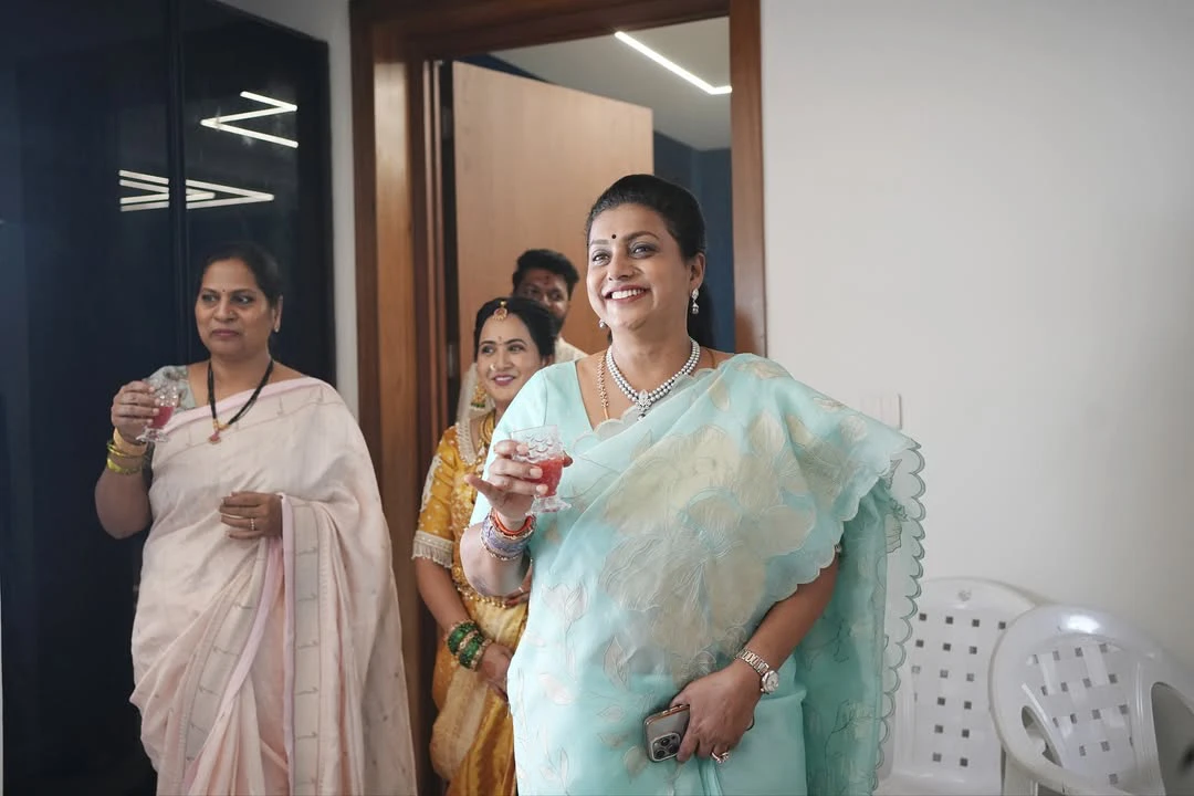 Roja Attends Anchor Lasya House Warming Ceremony