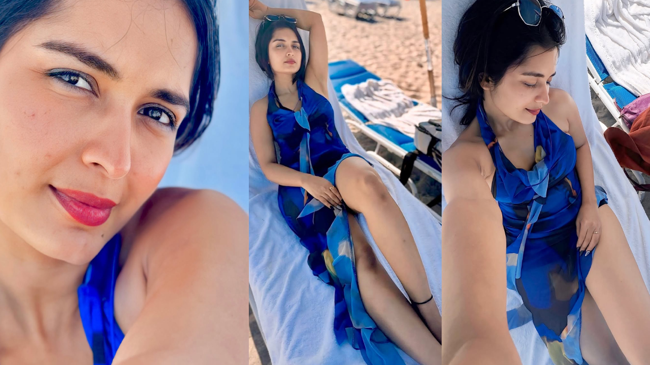 Priyanka Jain: బీచ్⁬లో చిల్ అవుతున్న ప్రియాంక జైన్.. బ్లూ డ్రెస్⁬లో అందాల ఆరబోత