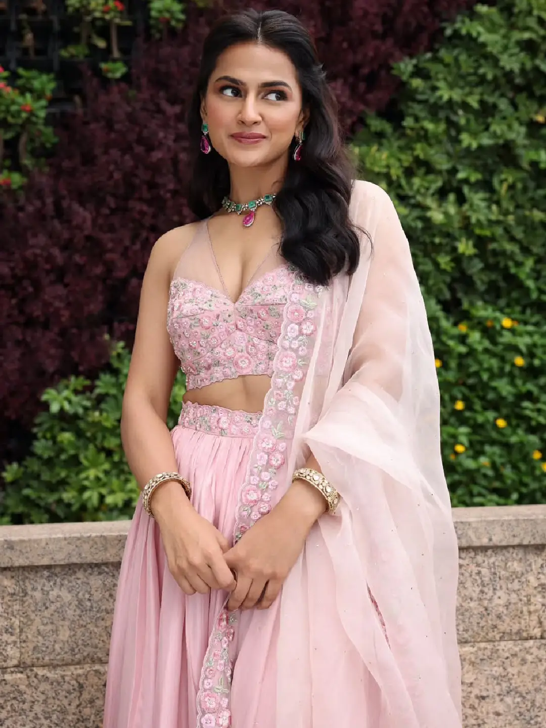 Shraddha Srinath is shaking up social media with a pink dress.