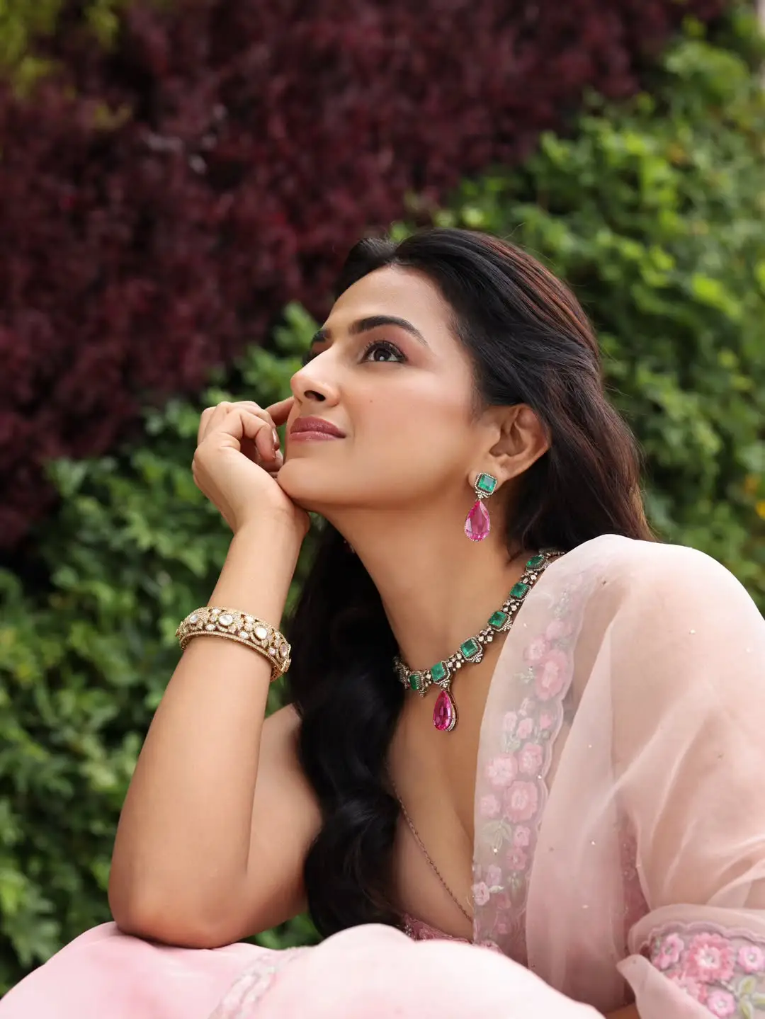 Shraddha Srinath is shaking up social media with a pink dress.