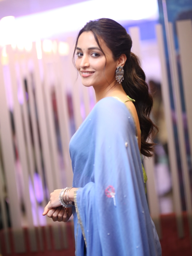 Srinidhi Shetty Stunning Looks in Telusu Kada Trailer Launch Event