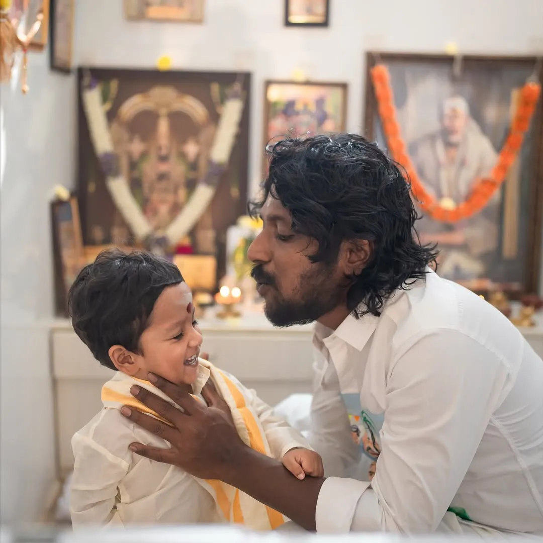 Actor Suhas Family Photos with his Two Sons