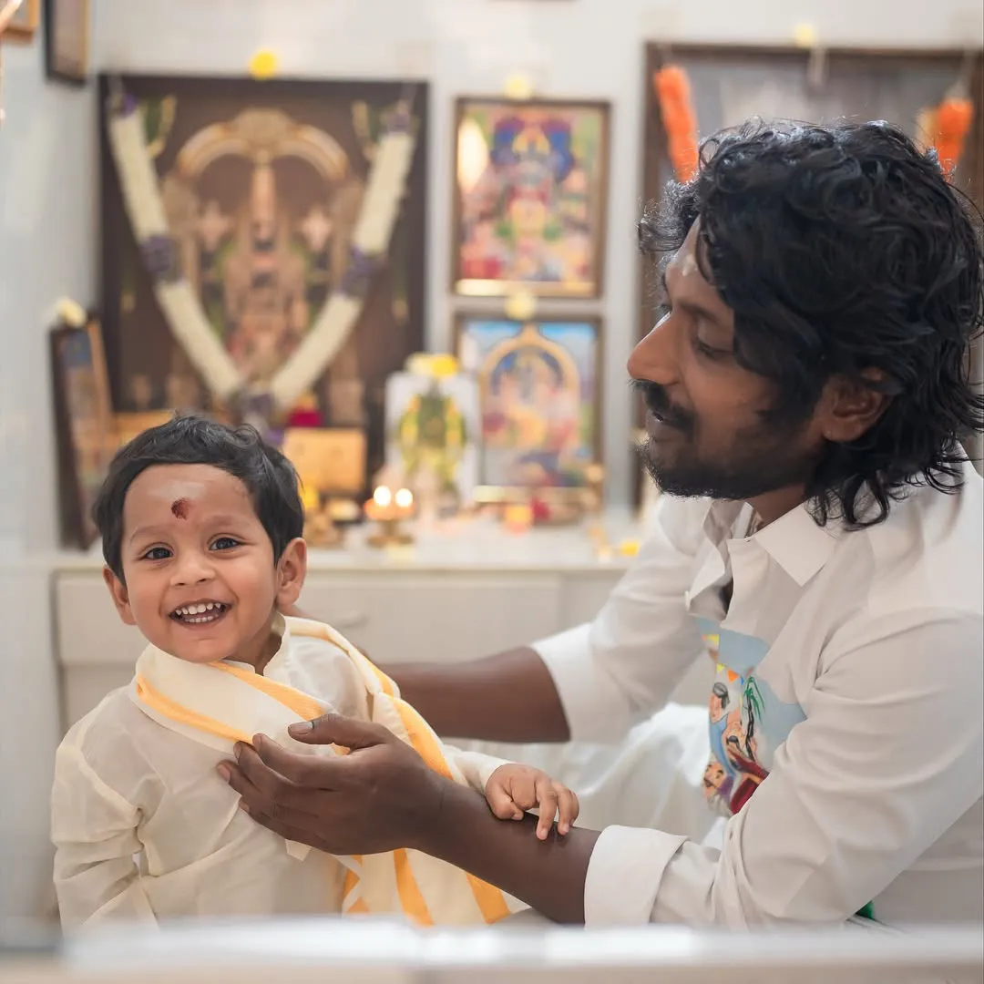 Actor Suhas Family Photos with his Two Sons
