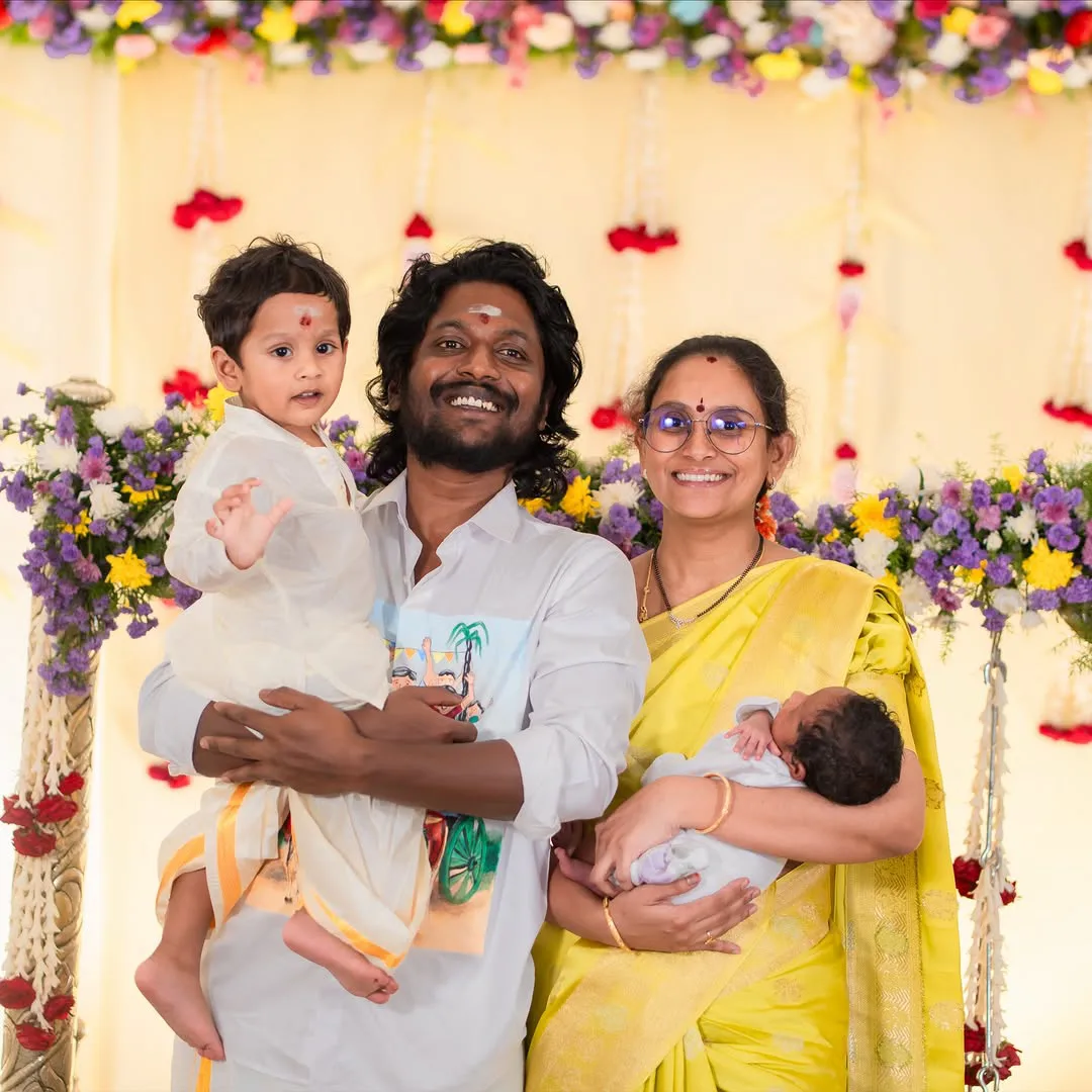 Actor Suhas Family Photos with his Two Sons