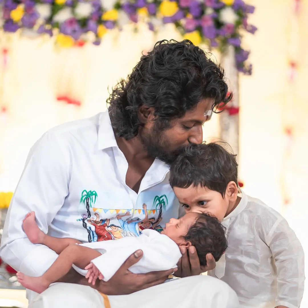 Actor Suhas Family Photos with his Two Sons