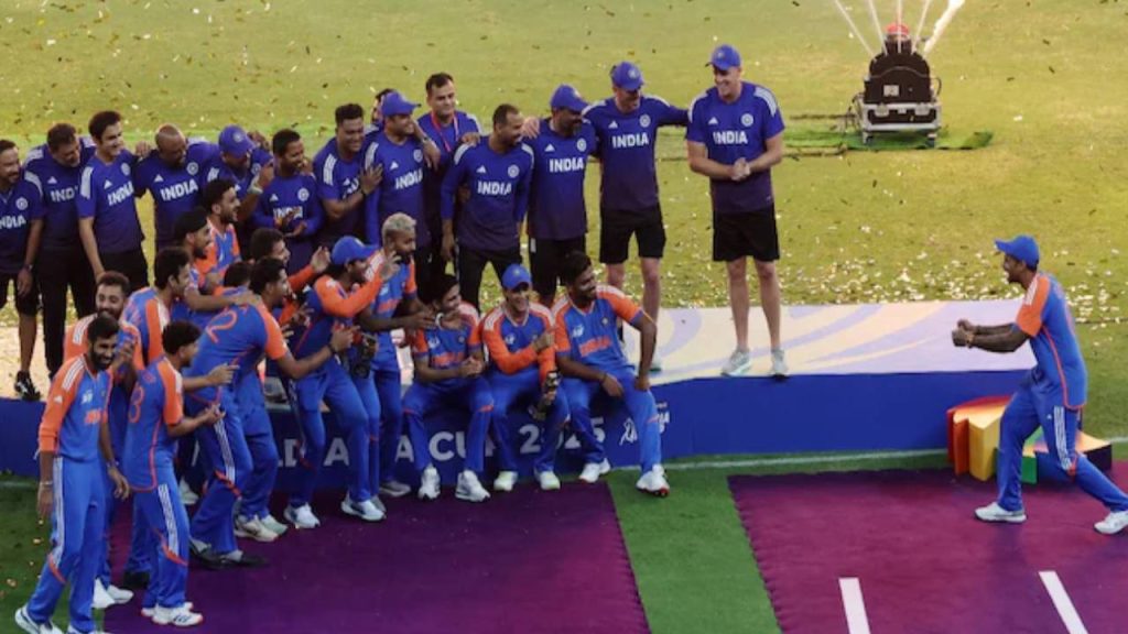 Team India Asia Cup 2025 celebration without trophy was Arshdeep idea