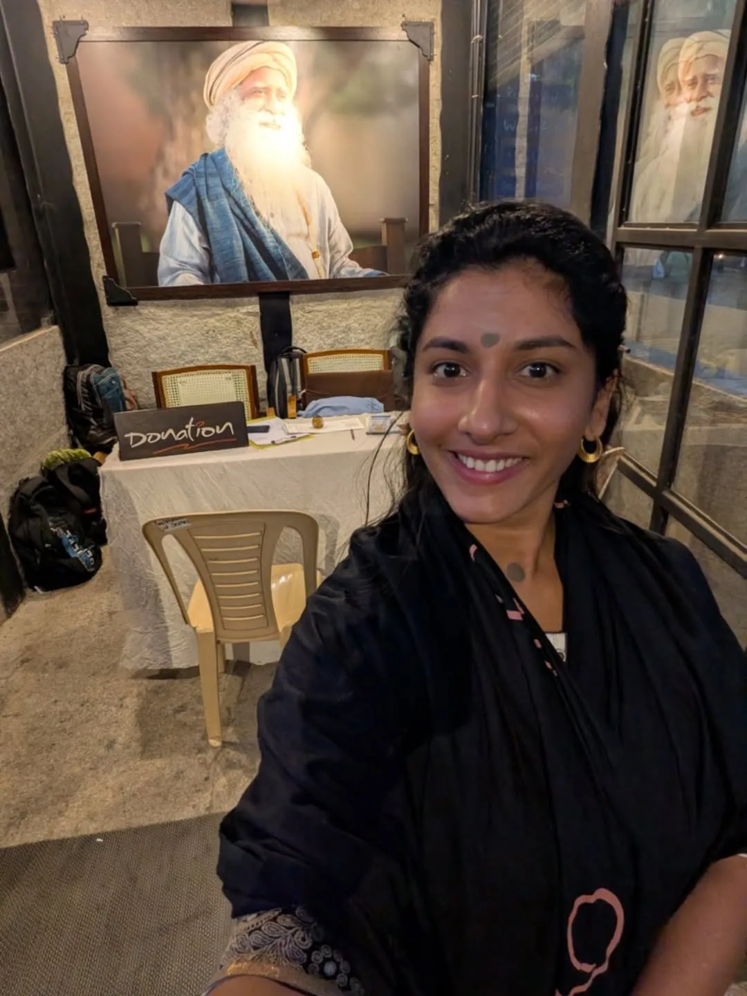 Vishnupriya Bhimeneni Went to Sadhguru Ashram