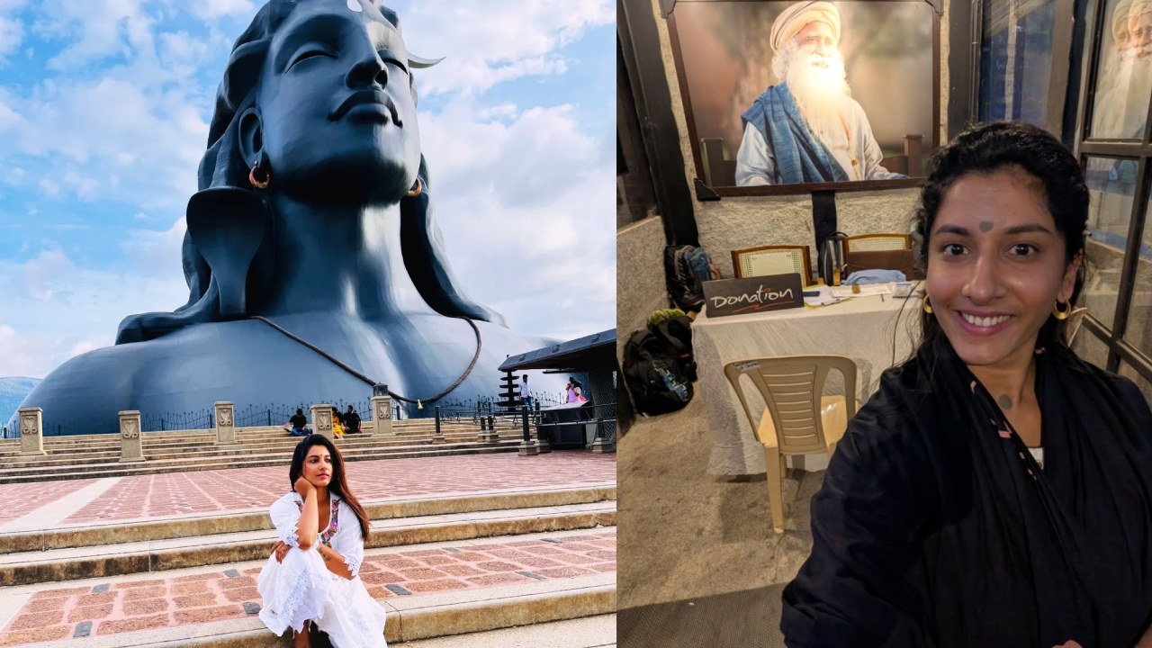 Vishnupriya Bhimeneni : సద్గురు ఆశ్రమంలో యాంకర్ విష్ణుప్రియ.. ఆదియోగి వద్దకు వెళ్లి.. ఫొటోలు..