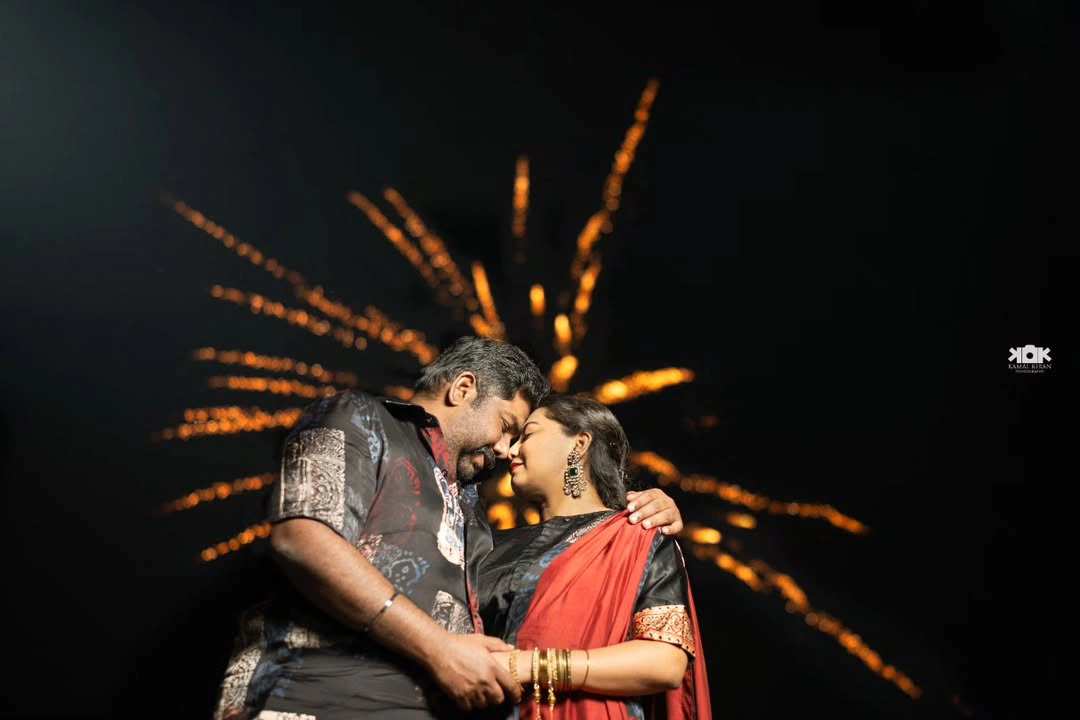 Comedian Viva Harsha Diwali Celebrations with Wife
