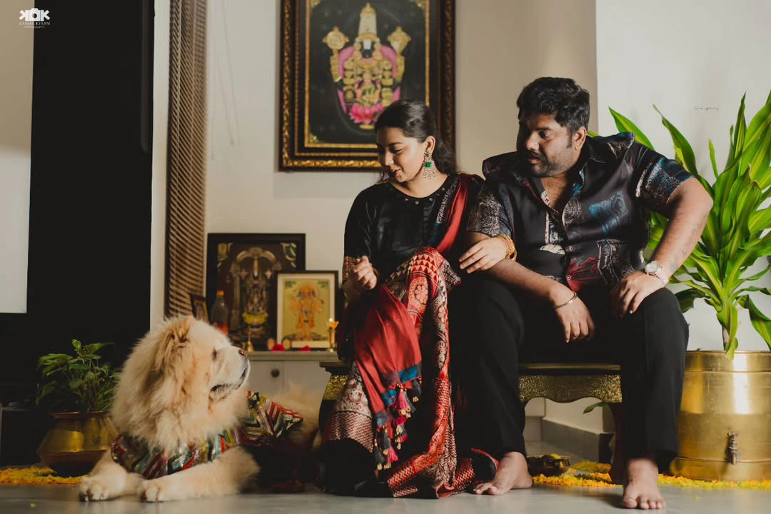 Comedian Viva Harsha Diwali Celebrations with Wife