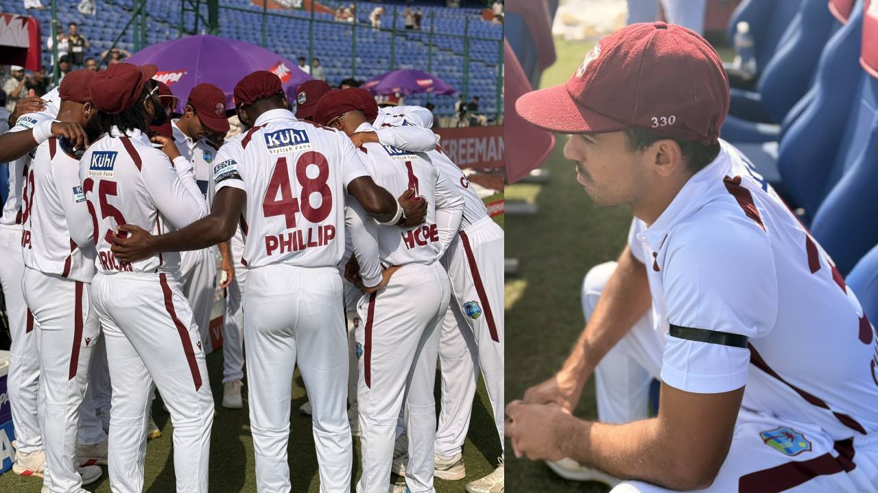 IND vs WI 2nd Test : భారత్తో రెండో టెస్టు.. చేతికి నల్లటి బ్యాండ్లు ధరించి బరిలోకి దిగిన వెస్టిండీస్ ఆటగాళ్లు.. ఎందుకో తెలుసా? IND vs WI 2nd Test : భారత్తో రెండో టెస్టు.. చేతికి నల్లటి బ్యాండ్లు ధరించి బరిలోకి దిగిన వెస్టిండీస్ ఆటగాళ్లు.. ఎందుకో తెలుసా?