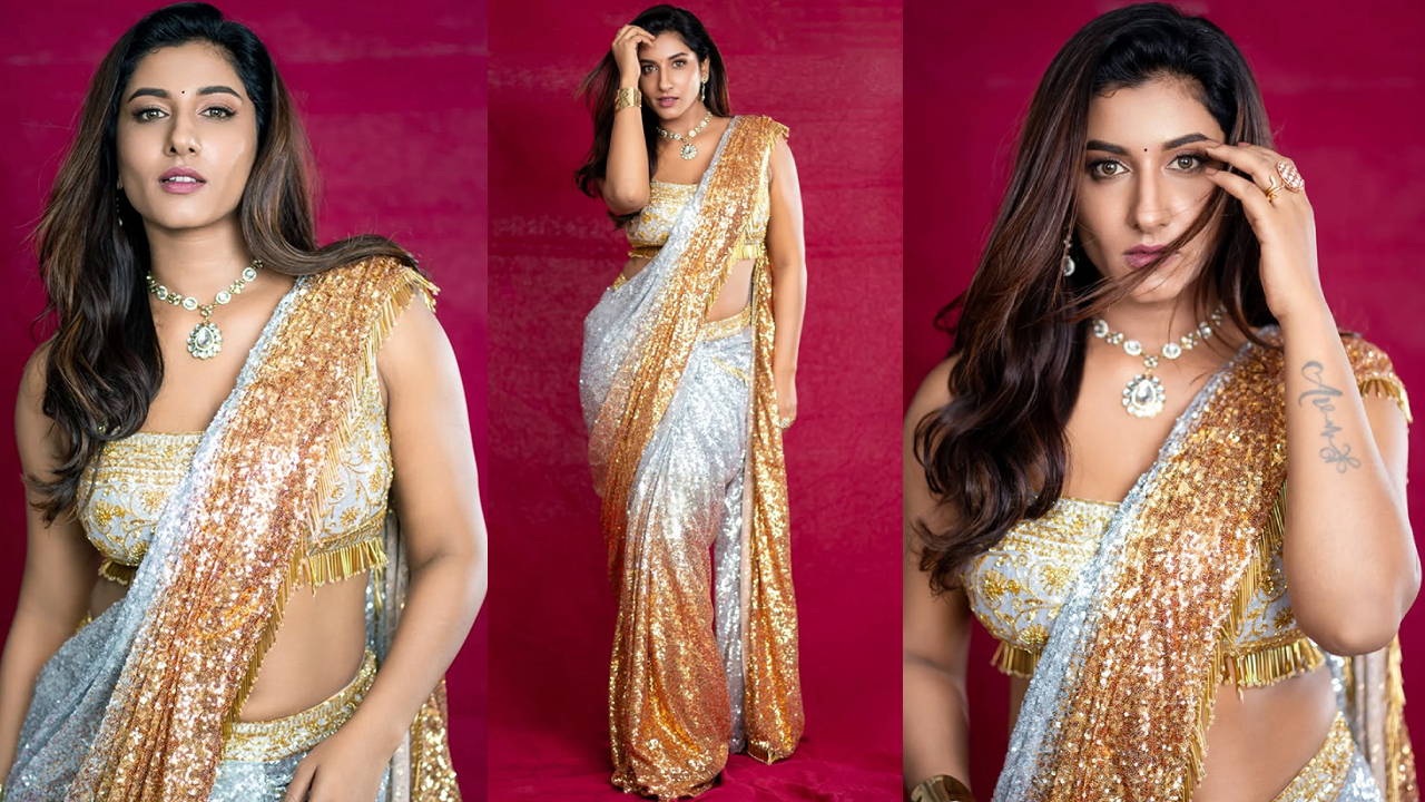 Vishnu Priya: మత్తెక్కించే కళ్ళతో విష్ణుప్రియ.. గోల్డ్ కలర్ శారీలో అదరహో