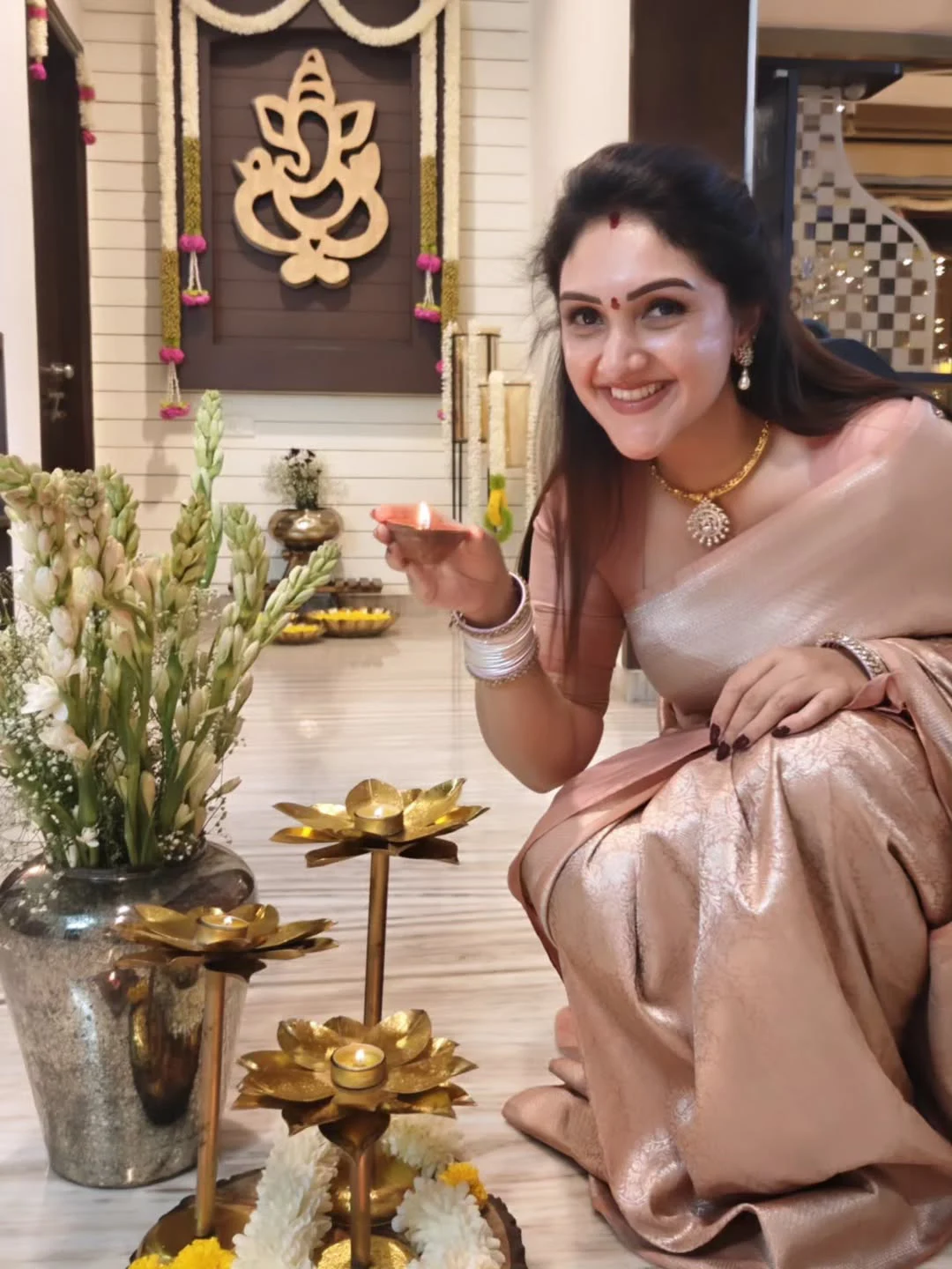 sridevi vijaykumar Diwali Celebrations with Family