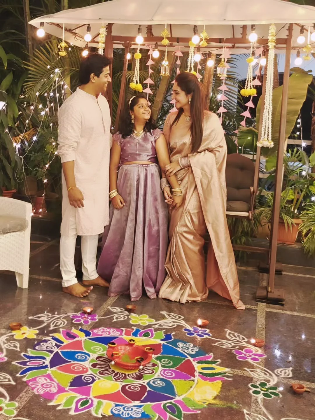 sridevi vijaykumar Diwali Celebrations with Family