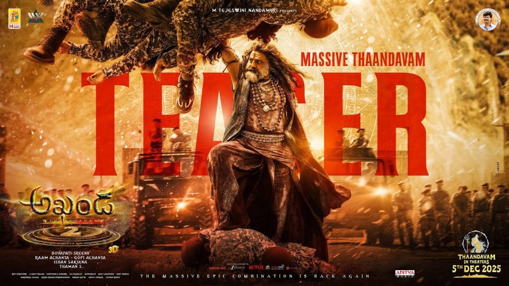 Balakrishna Akhanda 2 Mass Thandavam Teaser Released