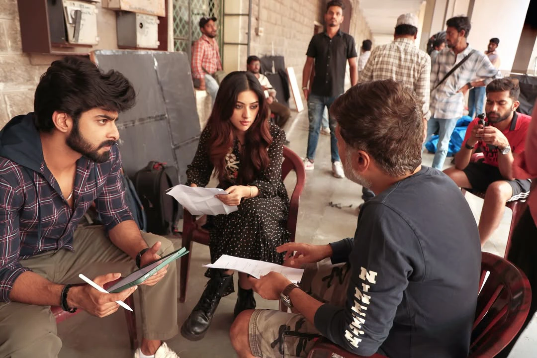 Anu Emmanuel Working Stills From The Girlfriend Movie