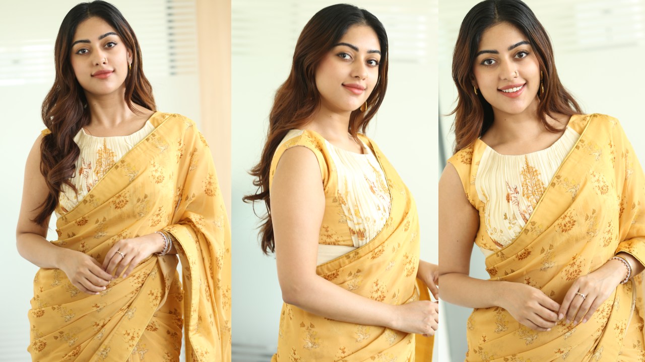 Anu Emmanuel : ది గర్ల్ ఫ్రెండ్ సక్సెస్ తర్వాత మీడియా ముందుకు.. చీరకట్టులో అను ఇమ్మాన్యుయేల్ అందాలు..