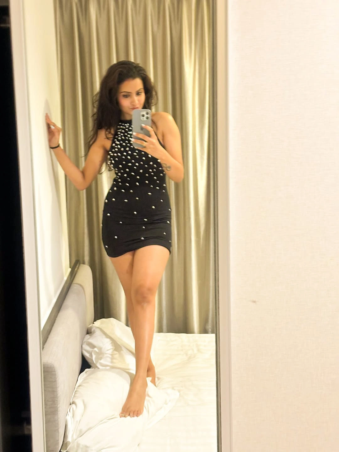 Deepika Pilli Dashing Looks in Short Dress