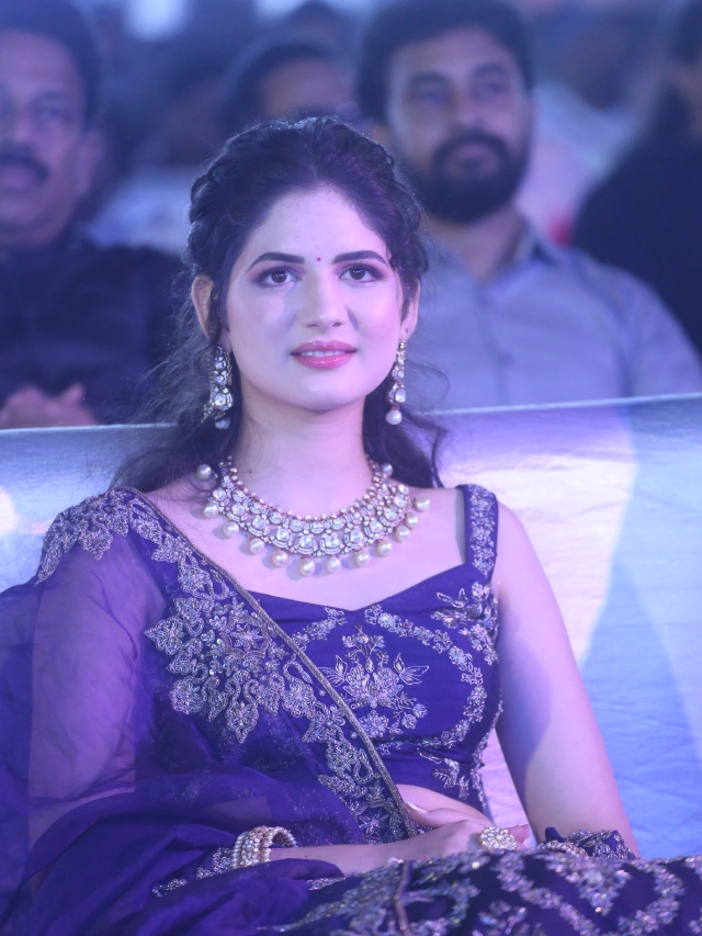 Harshaali Malhotra Stunning Looks in Akhanda 2 Thandavam Pre Release Event