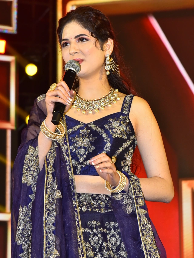 Harshaali Malhotra Stunning Looks in Akhanda 2 Thandavam Pre Release Event