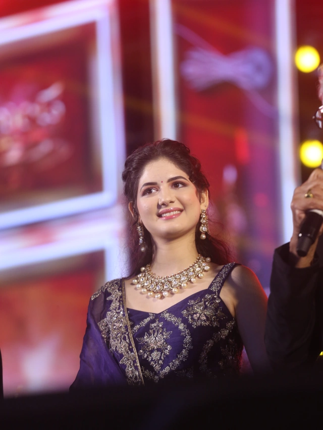 Harshaali Malhotra Stunning Looks in Akhanda 2 Thandavam Pre Release Event