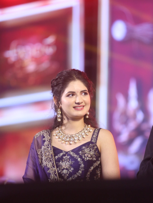 Harshaali Malhotra Stunning Looks in Akhanda 2 Thandavam Pre Release Event