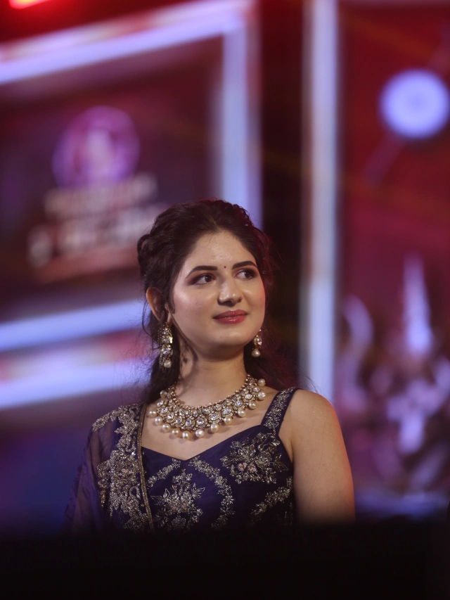 Harshaali Malhotra Stunning Looks in Akhanda 2 Thandavam Pre Release Event