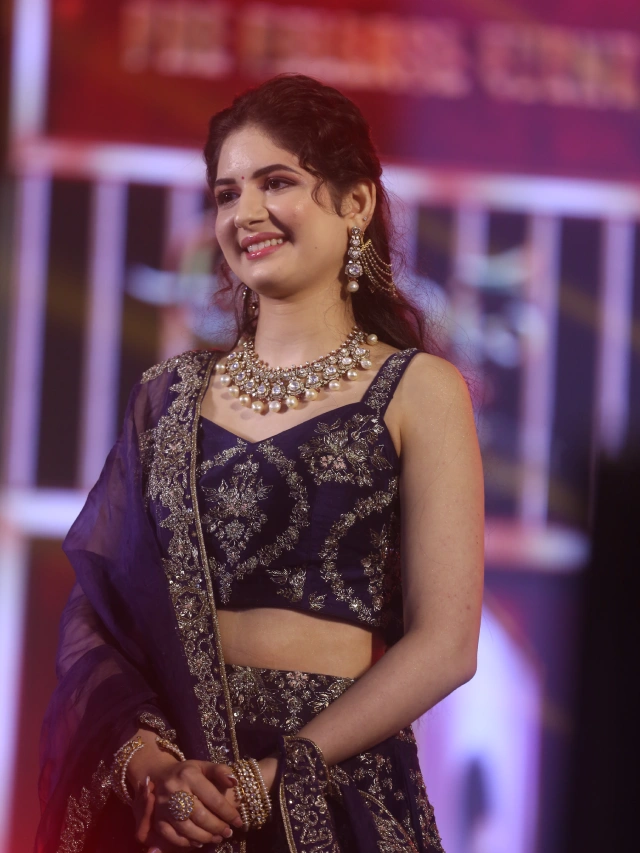 Harshaali Malhotra Stunning Looks in Akhanda 2 Thandavam Pre Release Event